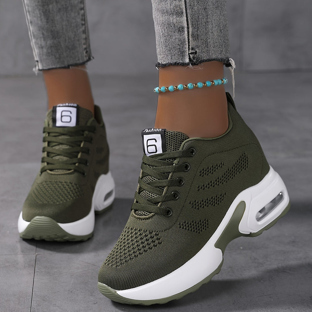 Damen Chunky Sneaker mit Luftpolstersohle – Atmungsaktiv & Komfortabel