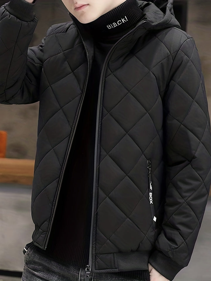 Veste d'hiver à capuche en peluche chaude pour hommes | Parfaite pour les activités de plein air