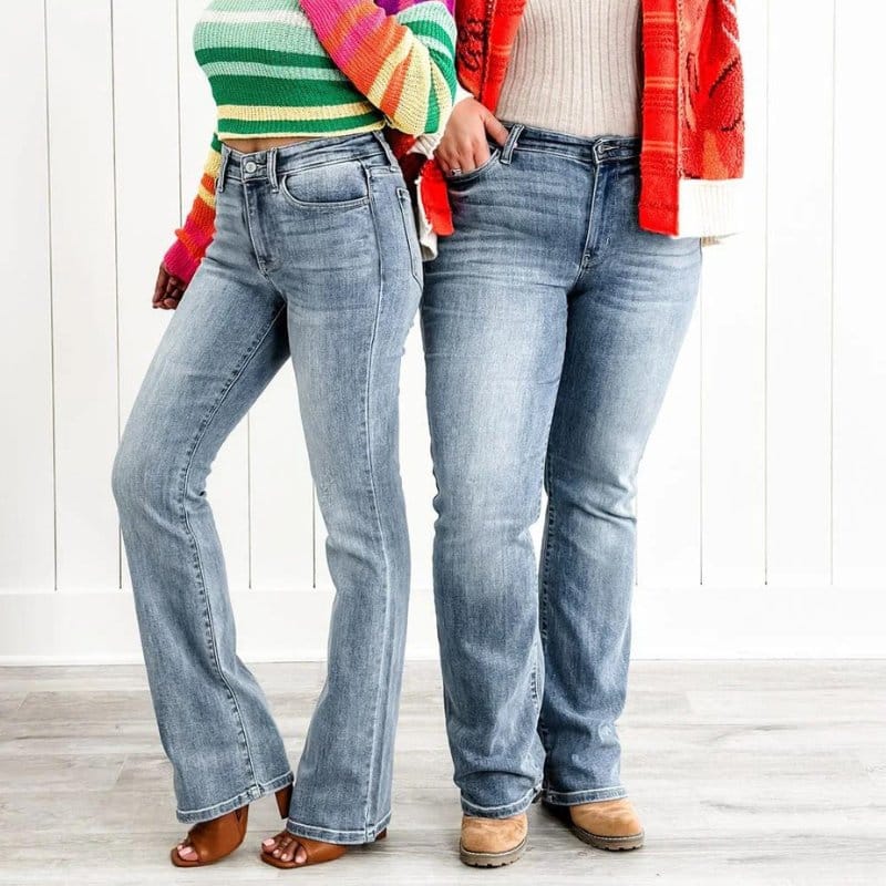 Dailyn - jean denim à jambe large élastique