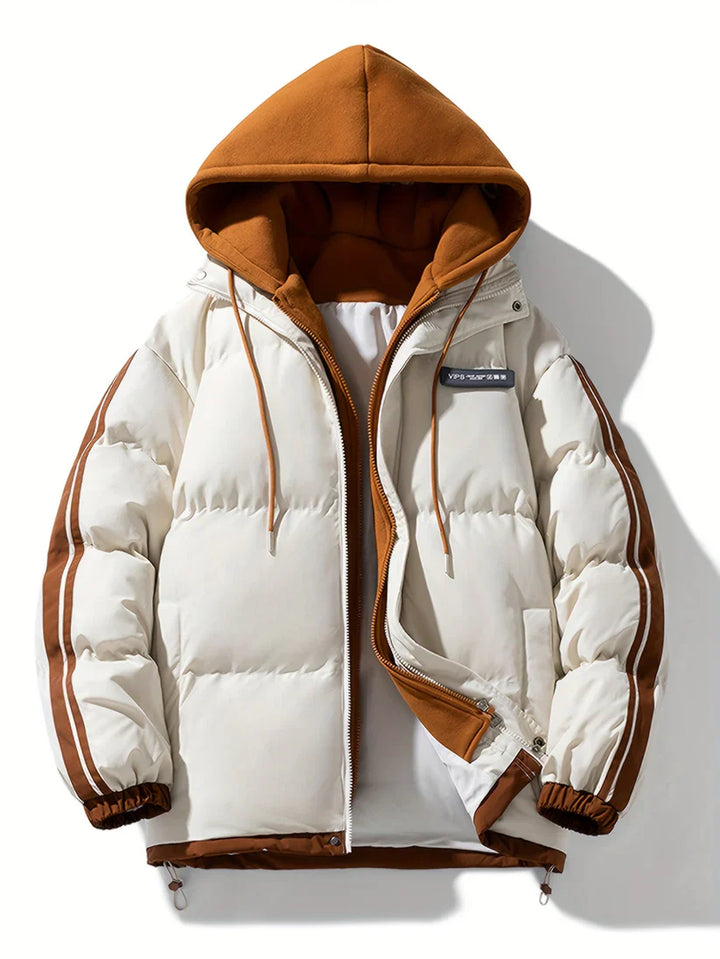 Giacca invernale imbottita calda e casual con cappuccio da donna | Perfetta per attività all'aperto