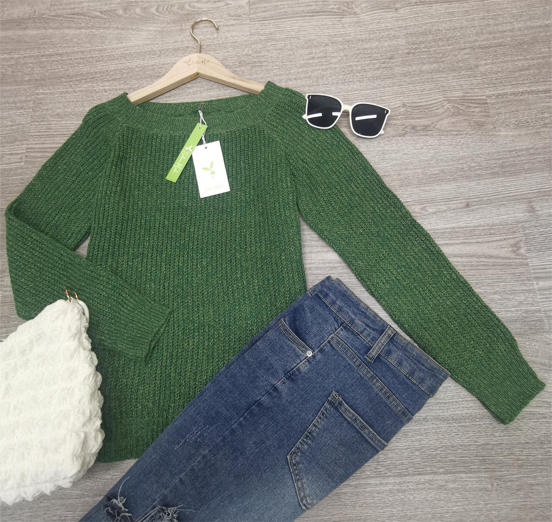 Fränze - Pull basique Brillance botanique