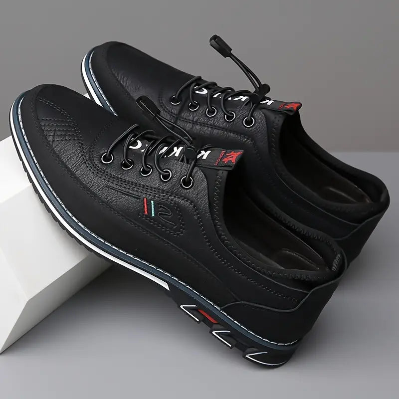 Herren Freizeitschuhe mit rutschfester Sohle – Bequeme Schnürschuhe im sportlich-modernen Design