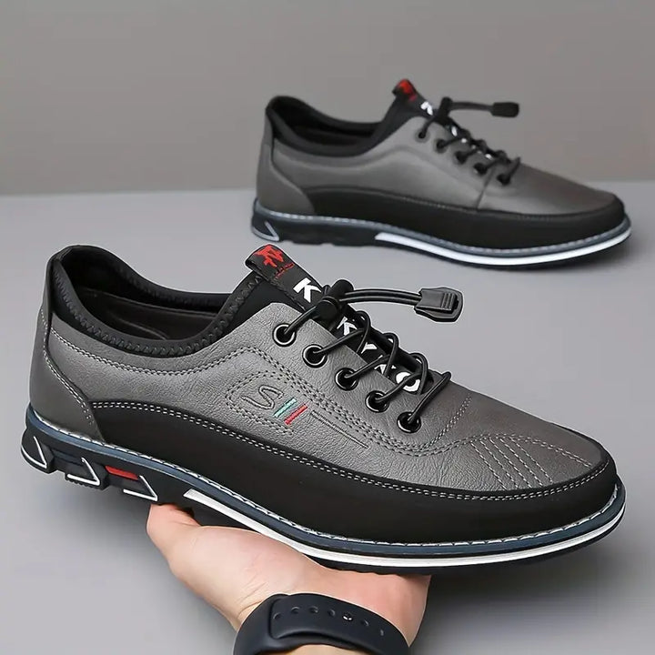 Herren Freizeitschuhe mit rutschfester Sohle – Bequeme Schnürschuhe im sportlich-modernen Design