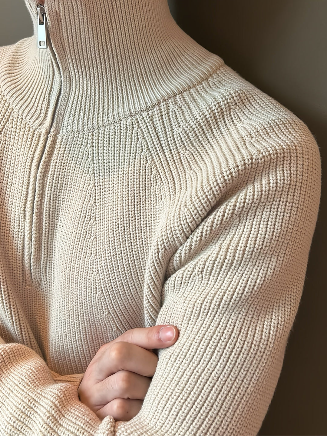 Mauricio - Lässiger Pullover mit Reißverschluss für Männer