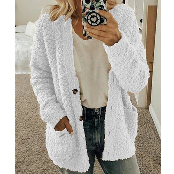 Everly - Mode Lange Warme Strickjacke
