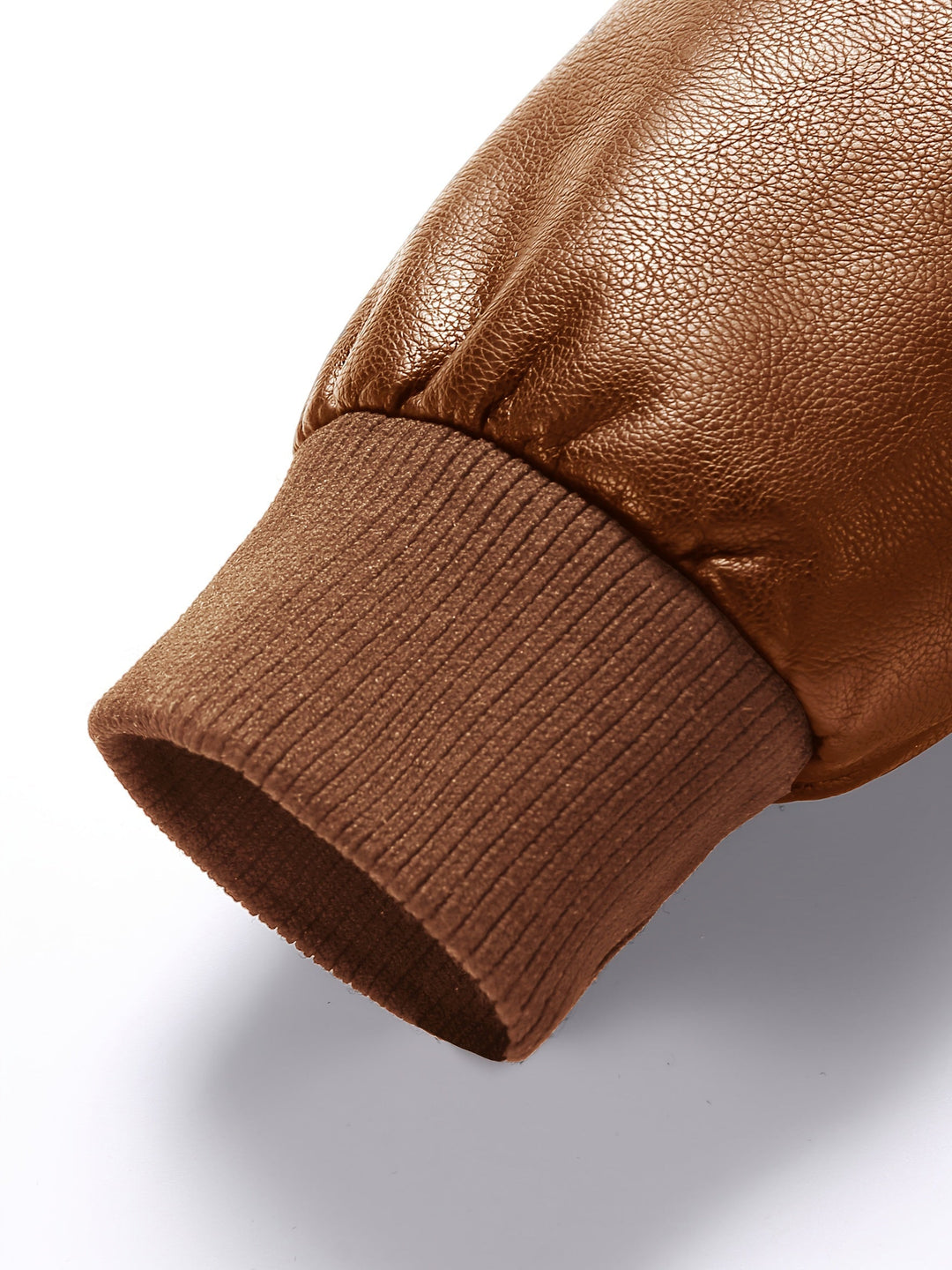 Veste d'hiver chaude en polaire et cuir PU pour hommes | Parfaite pour les activités de plein air