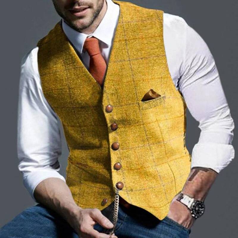 Alexander – elegant checkered vest