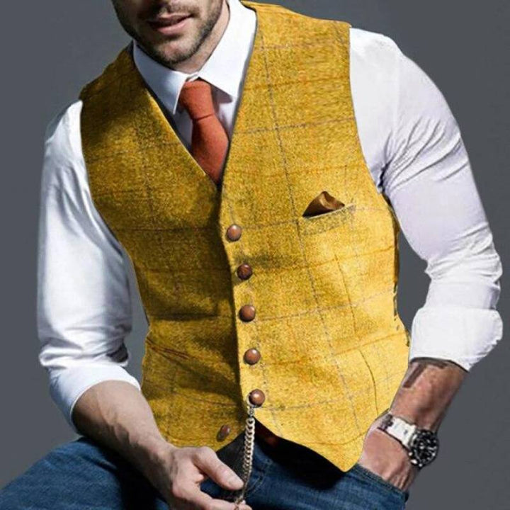 Alexander – elegant checkered vest