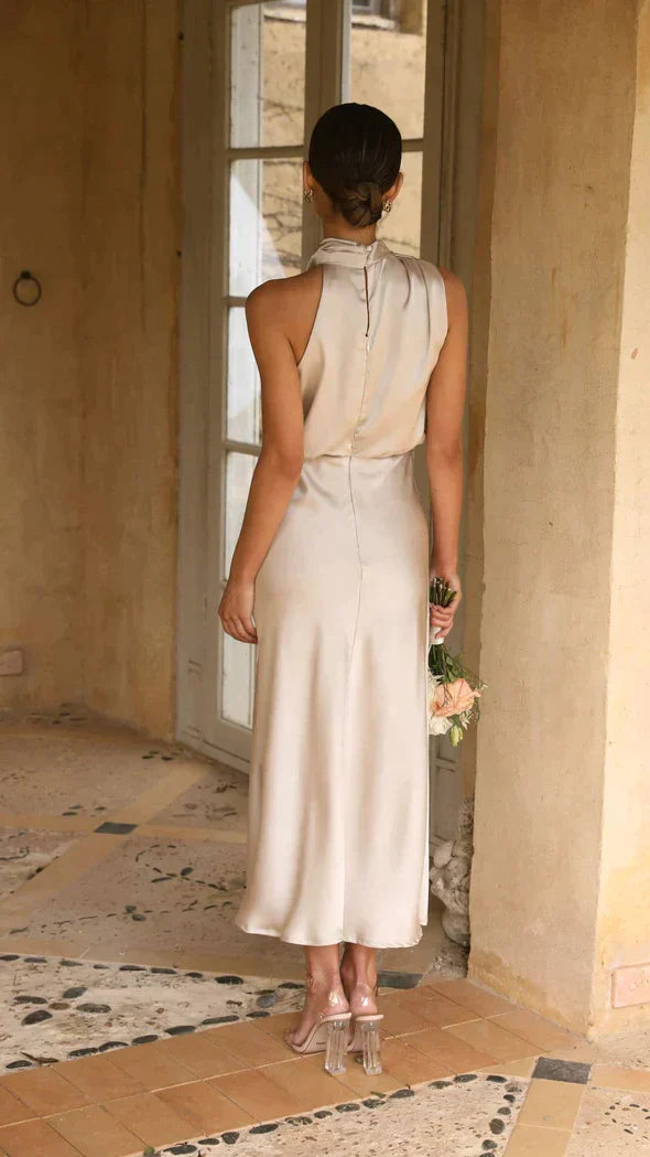 Teresa - Elegantes Satinkleid