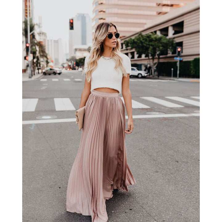 Mode femme décontractée jupe longue