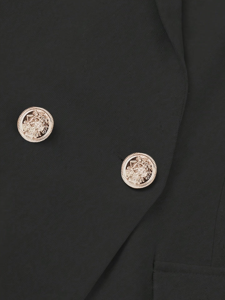 Set elegante completo due pezzi blazer e pantaloni tinta unita per donna | Ideale per occasioni formali