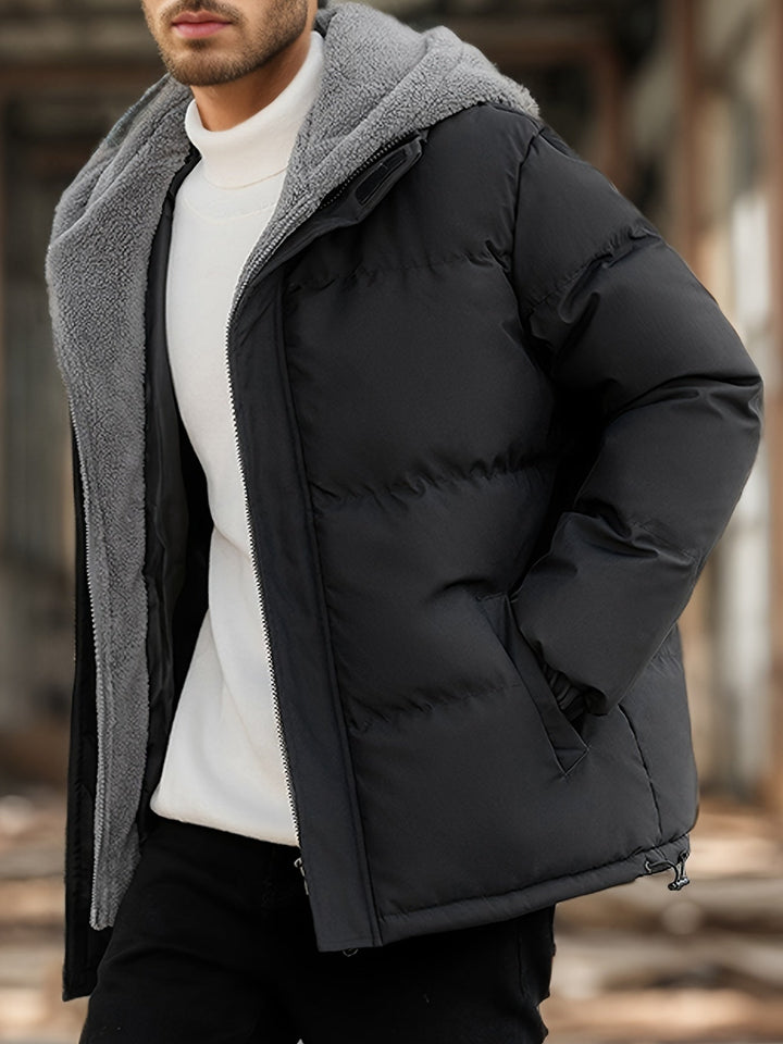 Veste d'hiver élégante décontractée chaude matelassée pour hommes | Idéale pour l'hiver