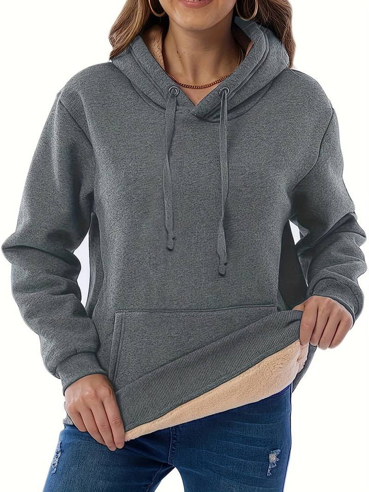 Cristy - Plüsch-Fleecejacke mit Kapuze