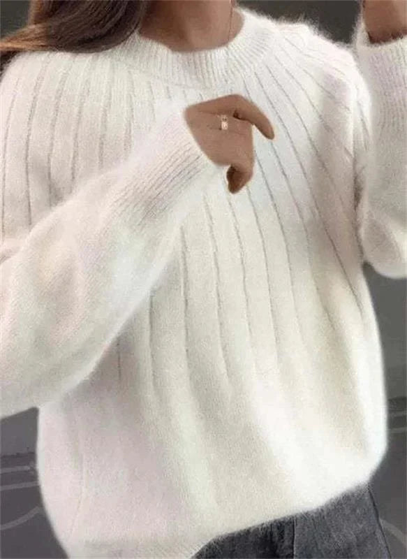 Dollie - Pull en tricot duveteux
