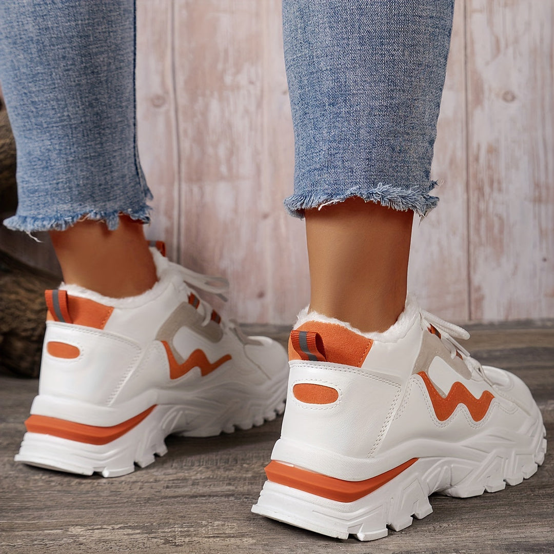 Stilvolle Leichte Strick-Cut-Out Sneaker für Damen | Perfekt für Casual Days