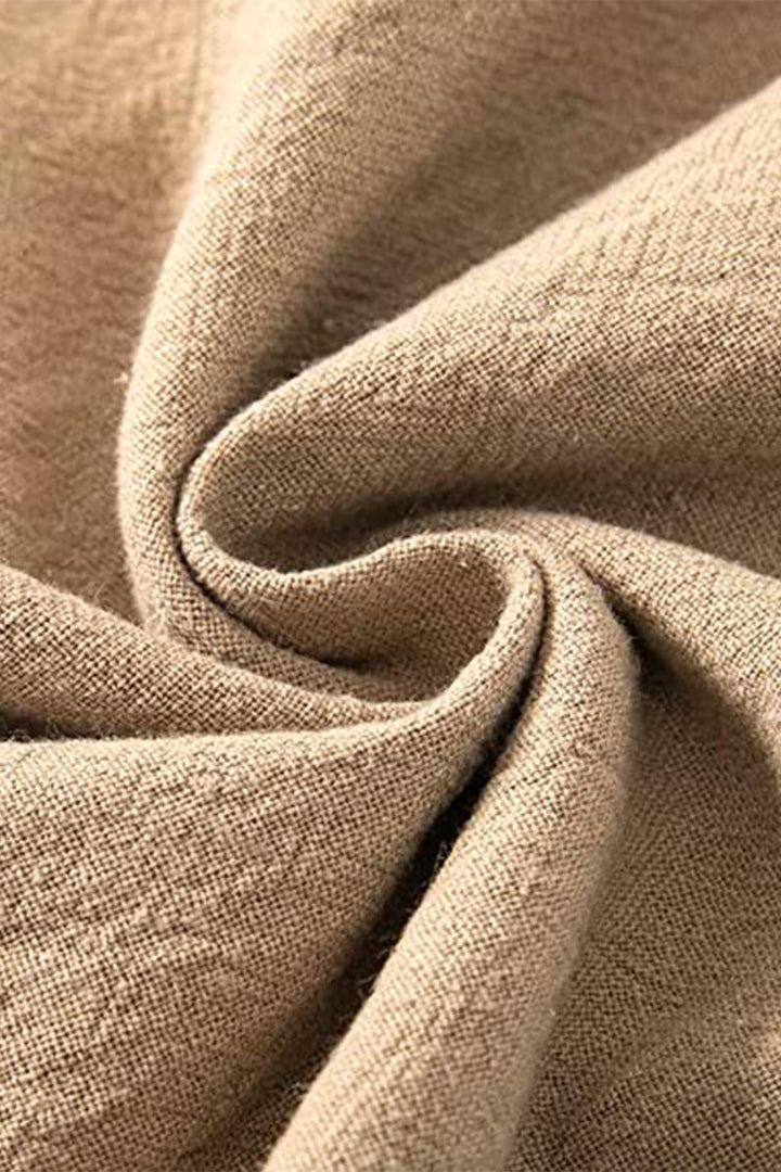 Pantaloni estivi larghi da donna con coulisse arricciata – Pantaloni da spiaggia ariosi con vita alta e taglio palazzo