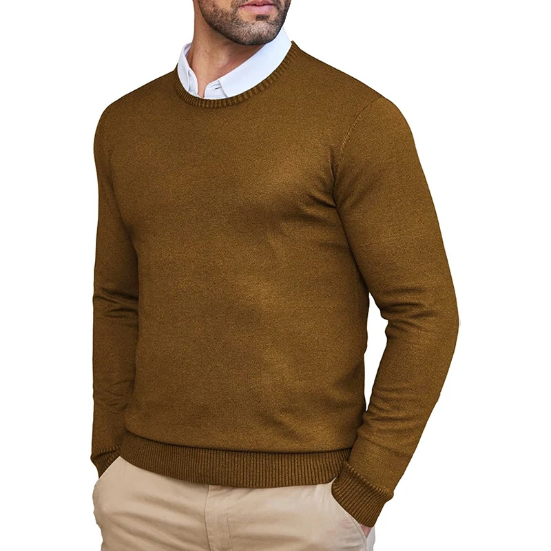 Timeless men's sweater with crew neck for a classic and elegant look
