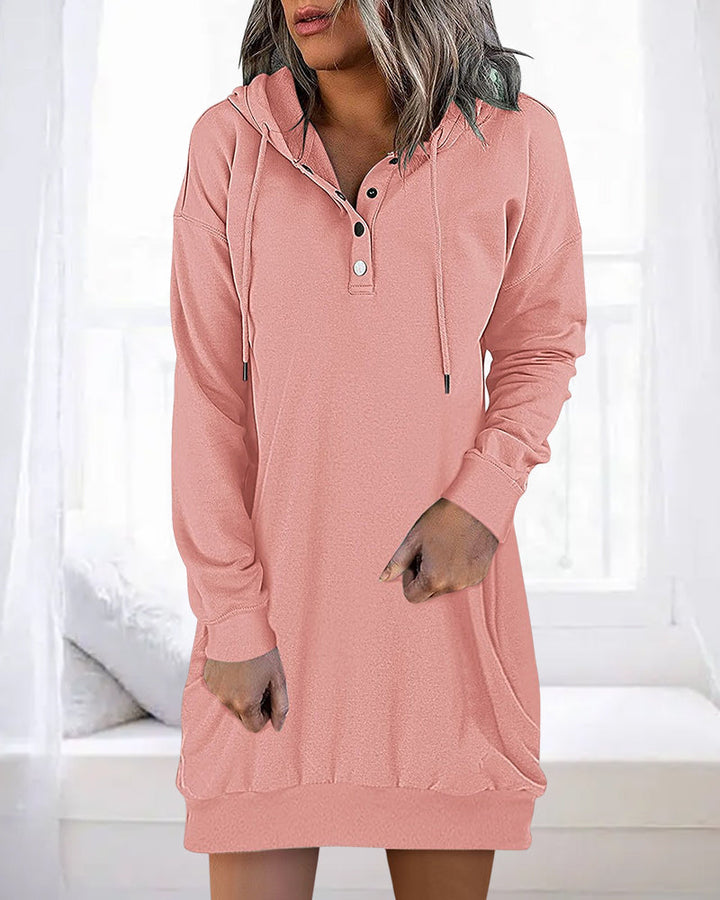 Lässiger Baumwoll-Pullover Hoodie mit Kapuze für Damen | Perfekt für lässige Tage