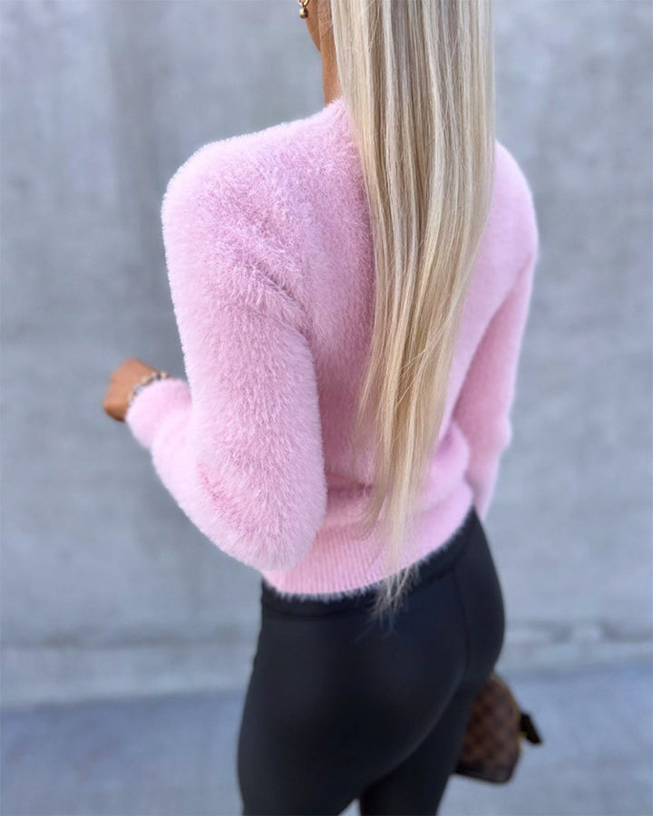 Eleganter Rose-Pullover Mit Weicher Material Für Damen | Perfekt für Alltag