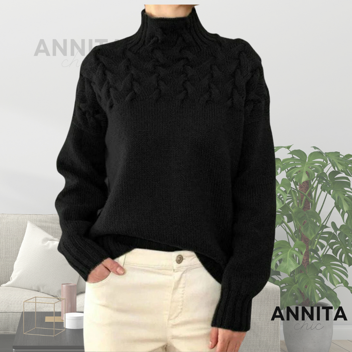 Stylischer Baumwoll Rollkragenpullover Für Damen | Perfekt für lässige Tage