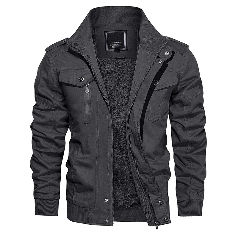 Moderne Trendige Bomberjacke mit Weichem Innenfutter für Herren | Perfekt für Alltag