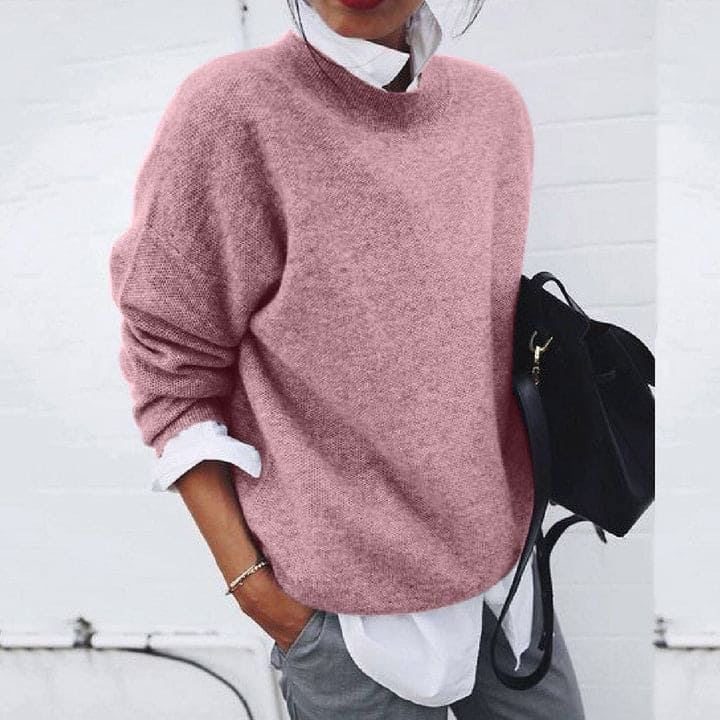 BESSIE | Comfortable two-layer top with shirt collar for women