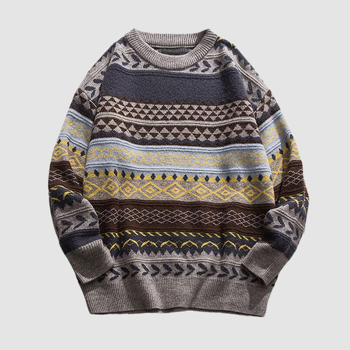 May - Gestreifter Vintage-Pullover