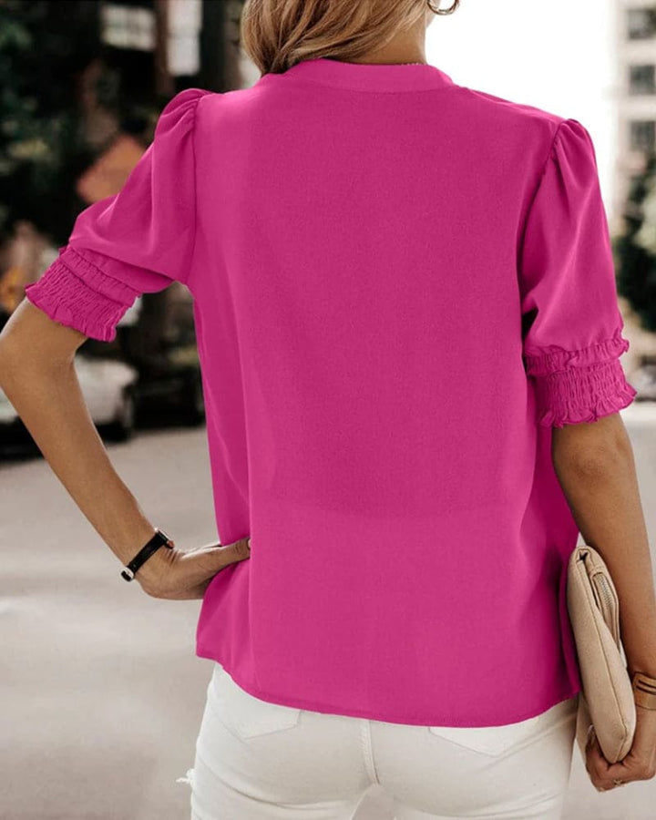 Jente - Bluse mit V-Ausschnitt