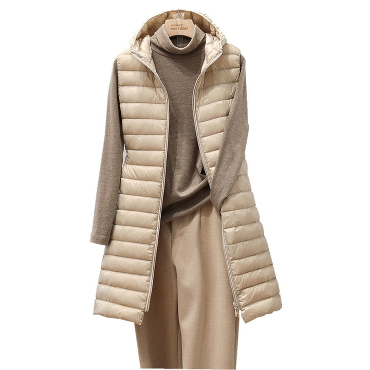 Gilet lungo Fiona Lange | Giacca imbottita comoda, elegante e lunga