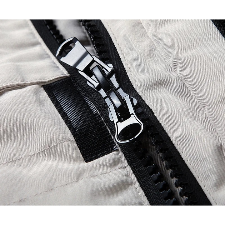 Herren Parka Winterjacke Mit Abnehmbarem Fellkragen Und Mehreren Taschen