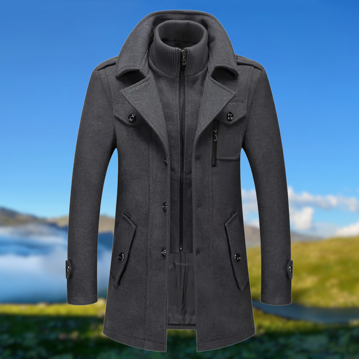 Gritty | Manteau d'hiver avec double col
