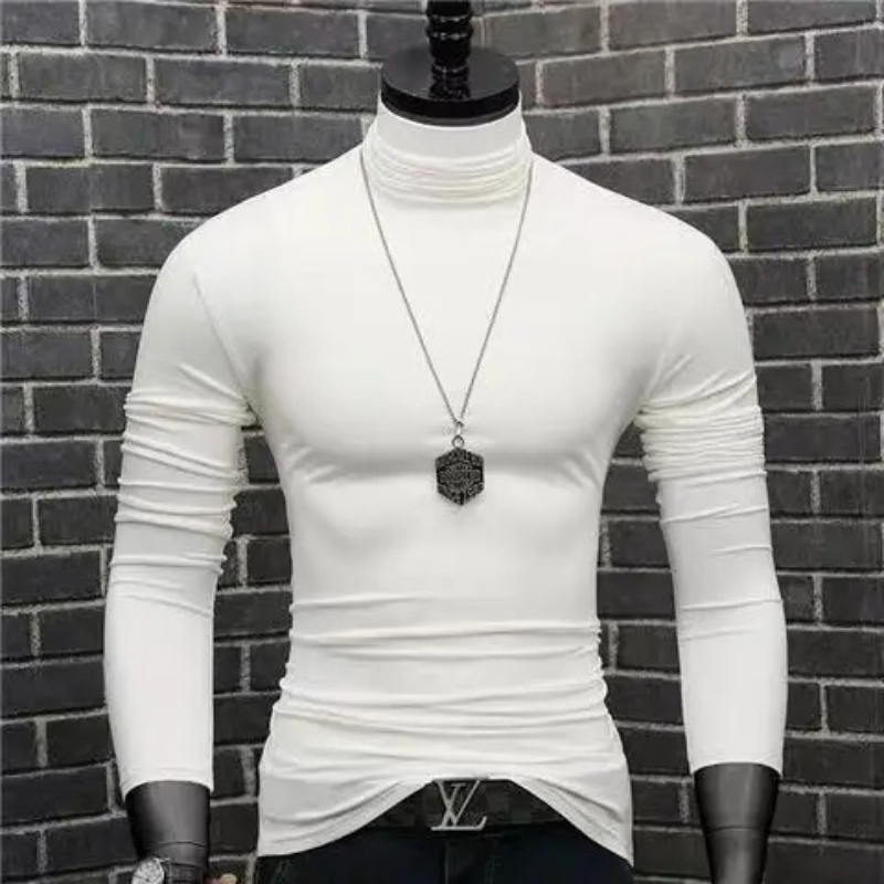 Maglione a collo alto alla moda