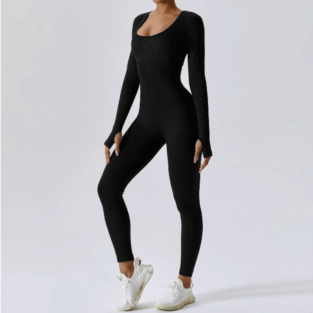 SleekSculpt Langärmeliger Jumpsuit