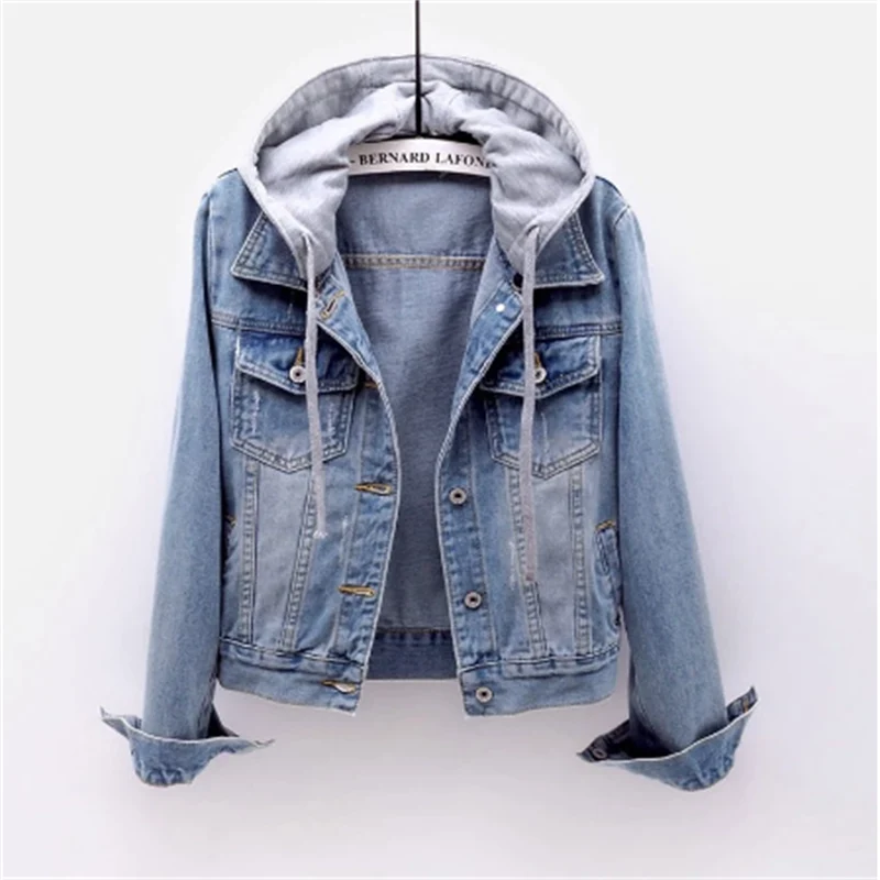 Annemarie - Veste en jean avec capuche