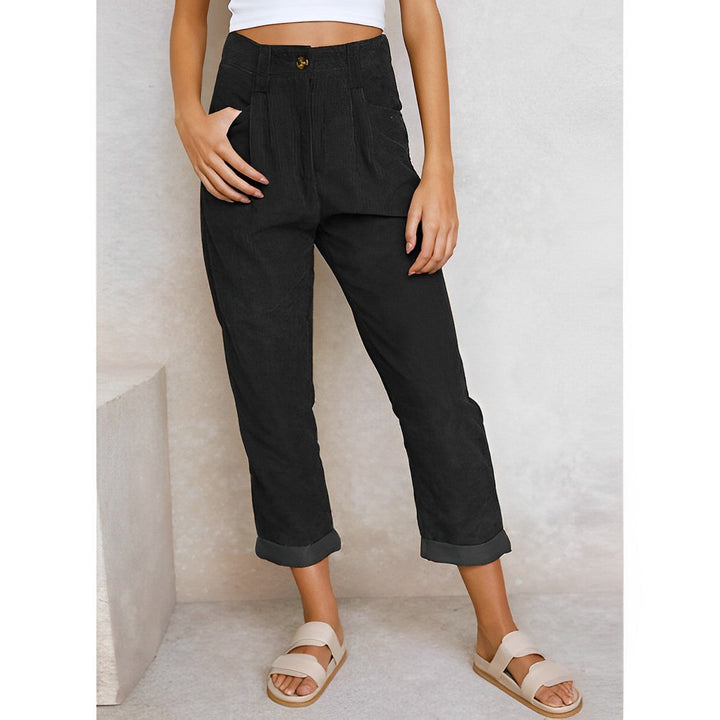 JANA - Pantalon en velours côtelé à la mode