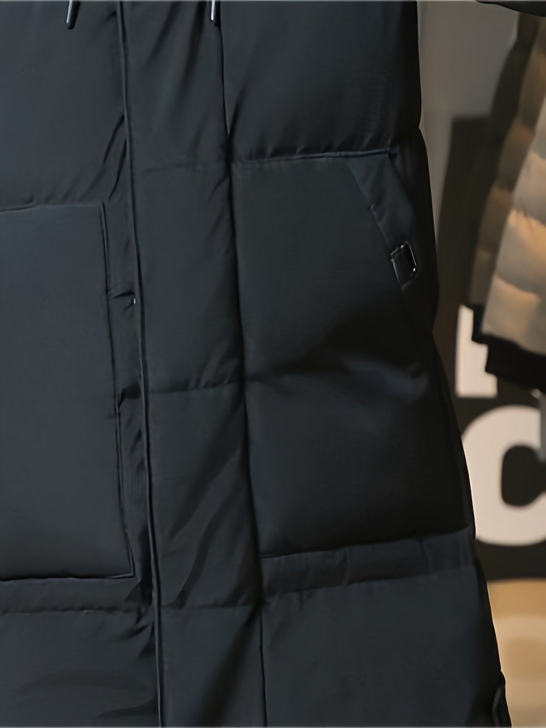 Manteau d'hiver long pour homme avec capuche – Parka coupe-vent, doublée pour les jours froids