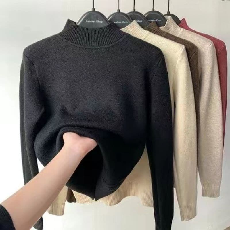 Mariah - Pull à col roulé automne-hiver pour femmes pour dames