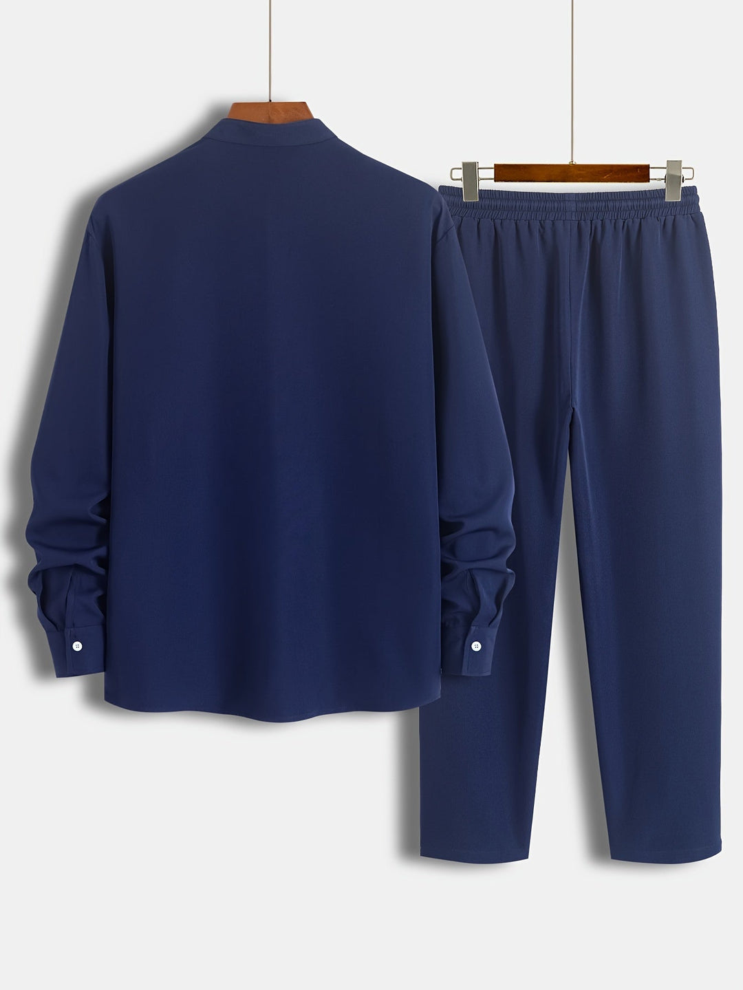Lässiger Strick Rundhals Sweatshirt Und Jogger Trainingsanzug Für Herren | Perfekt für lässige Tage