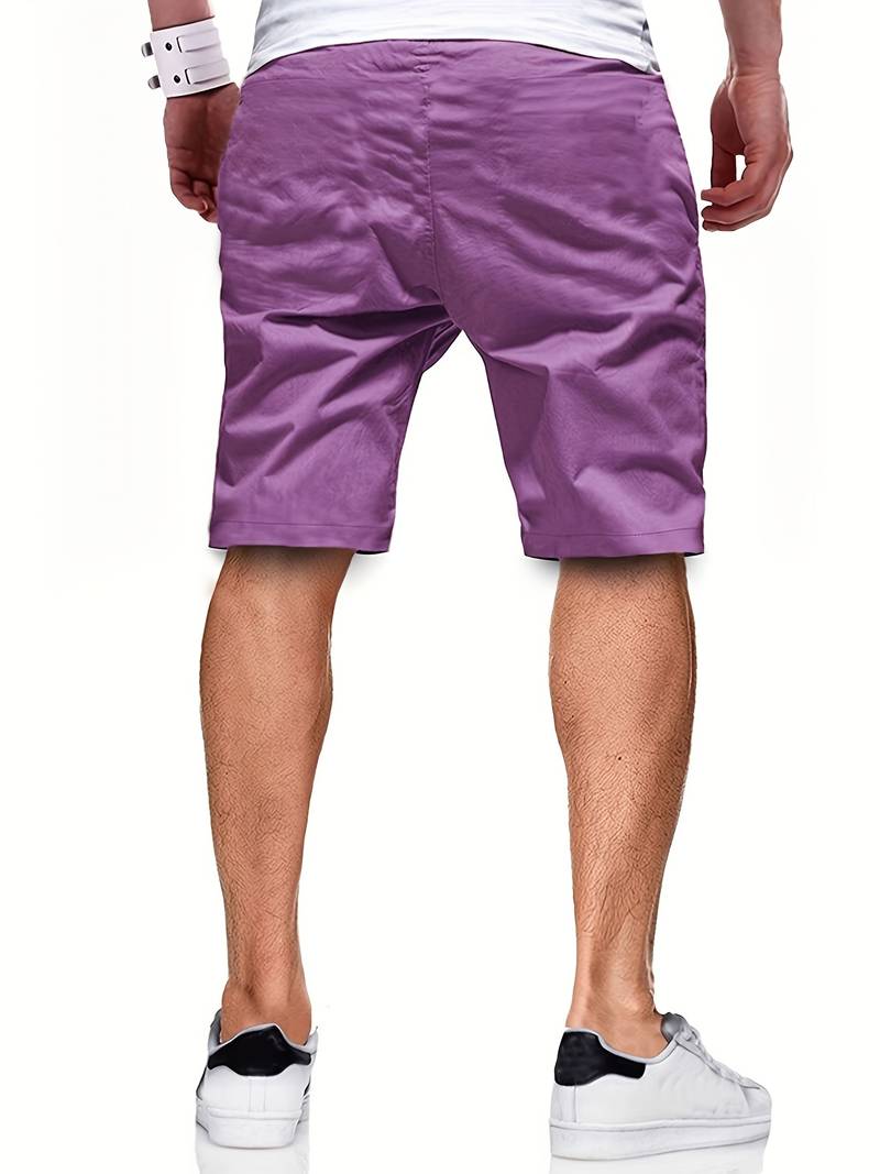 Herren Shorts mit Kordelzug – Bequeme Sommer-Shorts aus Baumwollmix für Freizeit, Sport & Streetwear Style