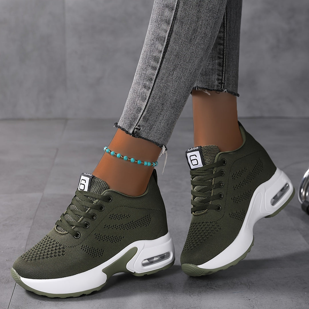 Damen Chunky Sneaker mit Luftpolstersohle – Atmungsaktiv & Komfortabel
