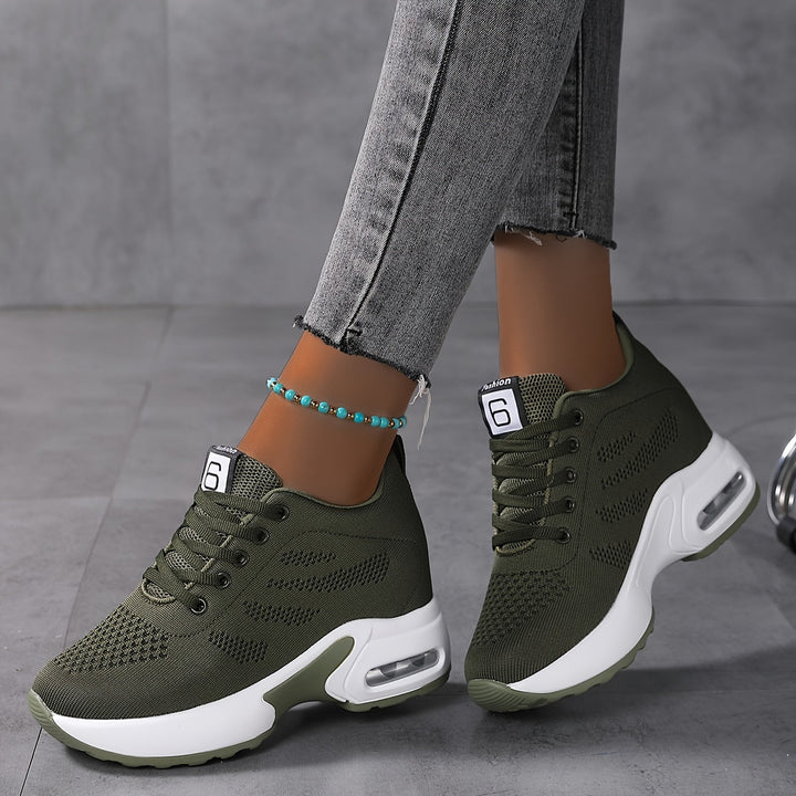Damen Chunky Sneaker mit Luftpolstersohle – Atmungsaktiv & Komfortabel