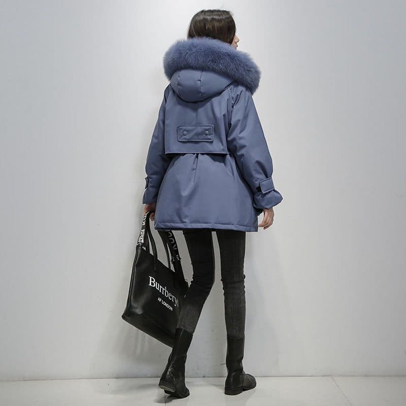 Lässiger Winterparka Mit Veganfell Für Damen | Ideal für Winter