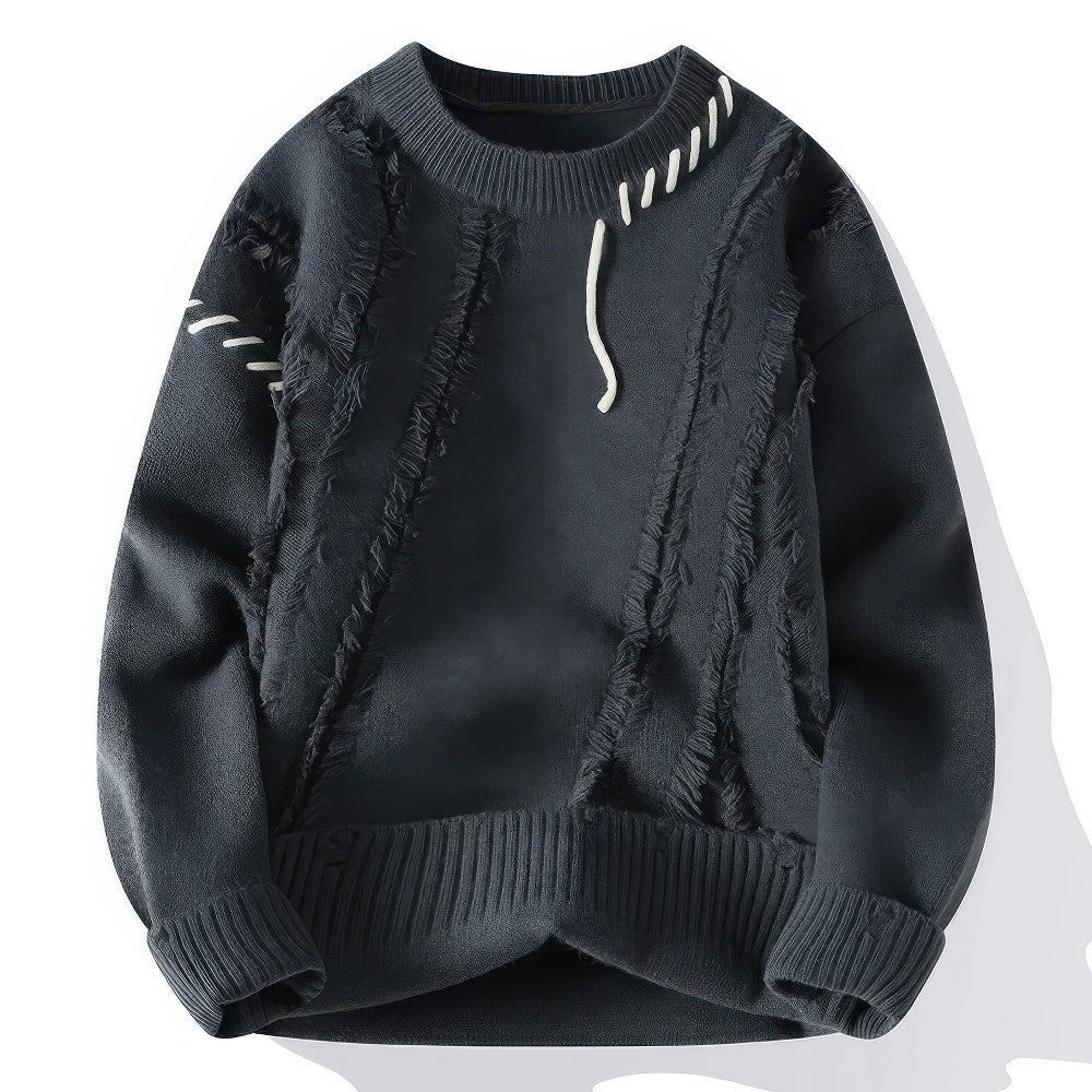 TONI | Pull col roulé patchwork unisexe