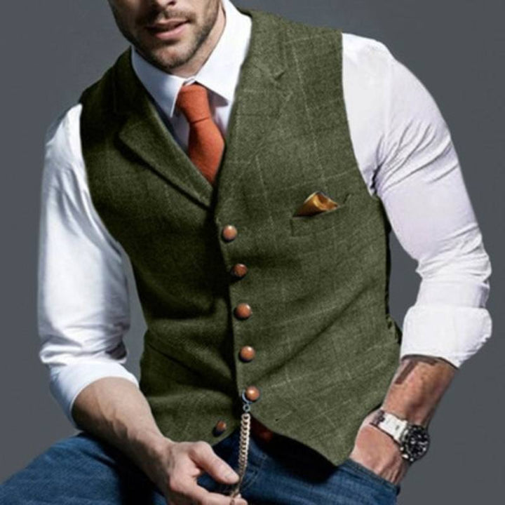 Alexander – elegant checkered vest
