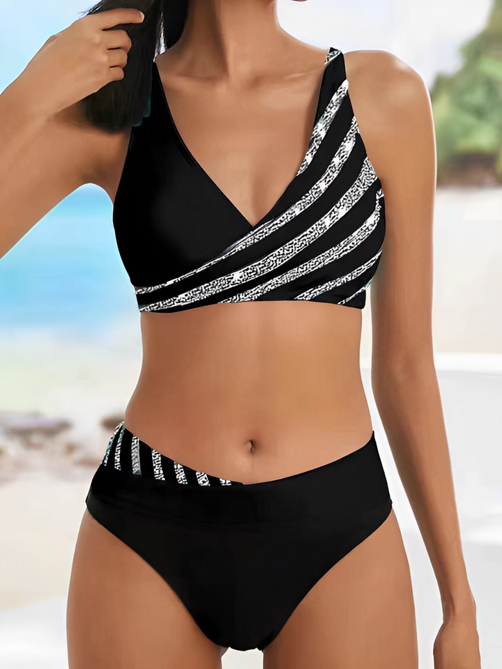 MILLE - Bikini estivo a righe di lusso