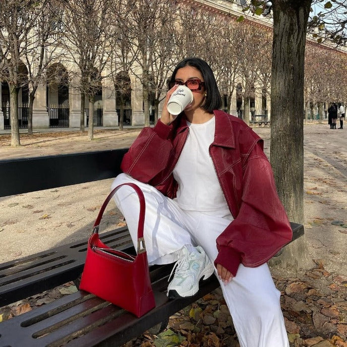 Theresa - Lässige Oversized Streetwear Jacke