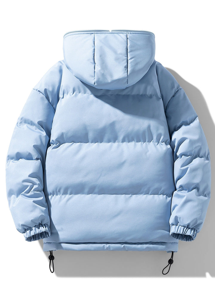 Veste d'hiver à capuche design décontracté avec plusieurs poches pour hommes | Parfaite pour les activités de plein air