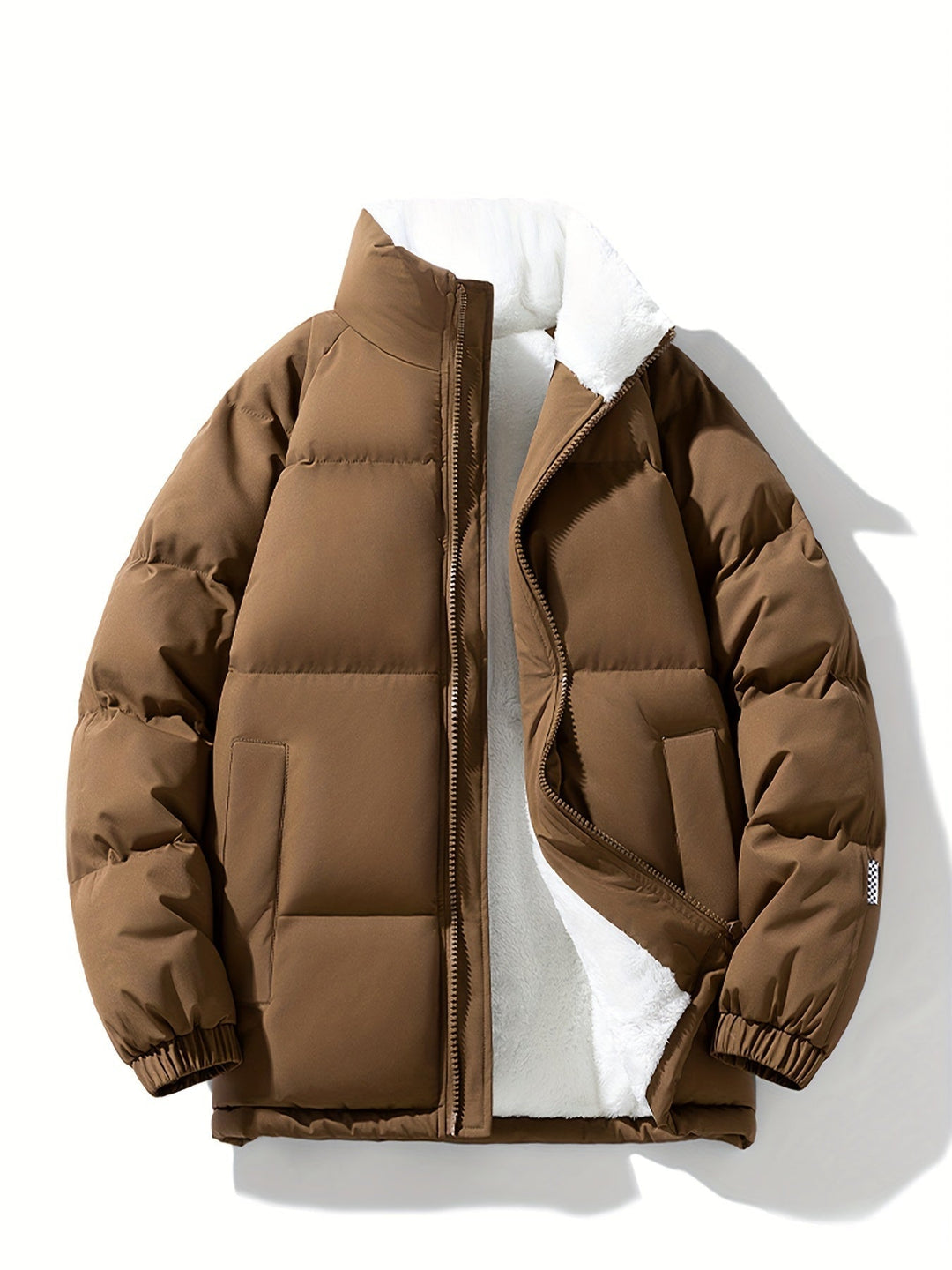 Modische warme Fleece-Puffer-Winterjacke für Damen | Perfekt für Outdoor-Aktivitäten