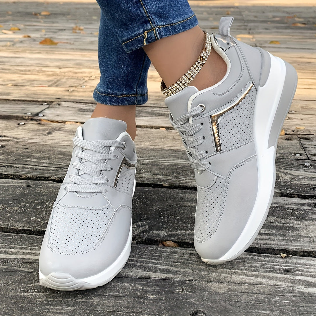 Lässige Einfarbige Sneaker für Damen | Ideal für den Alltag