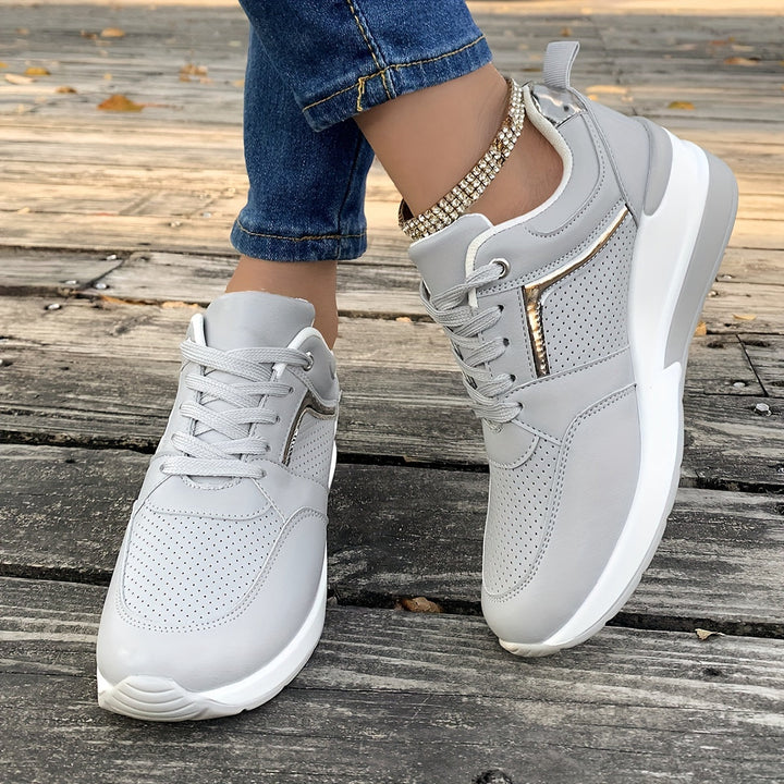 Lässige Einfarbige Sneaker für Damen | Ideal für den Alltag